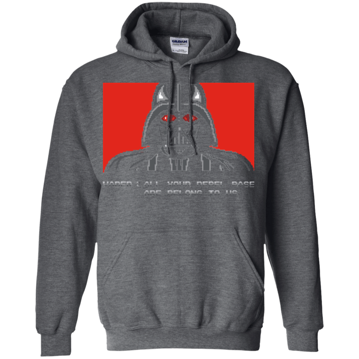 Sweatshirts Dark Heather / Small All your rebel base are belongs to us Pullover Hoodie