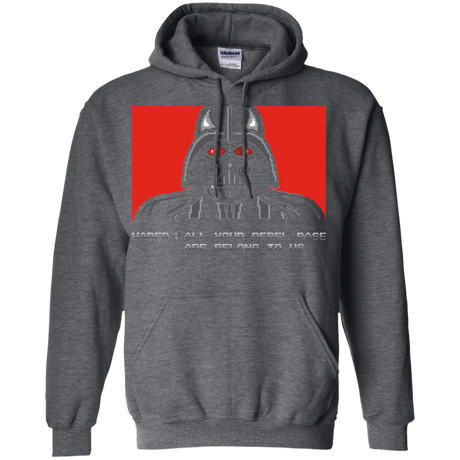 Sweatshirts Dark Heather / Small All your rebel base are belongs to us Pullover Hoodie