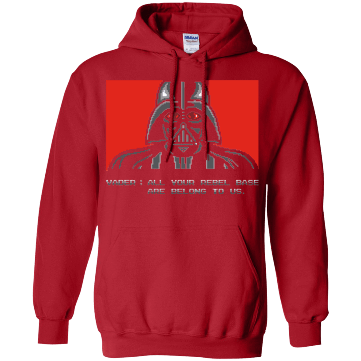 Sweatshirts Red / Small All your rebel base are belongs to us Pullover Hoodie