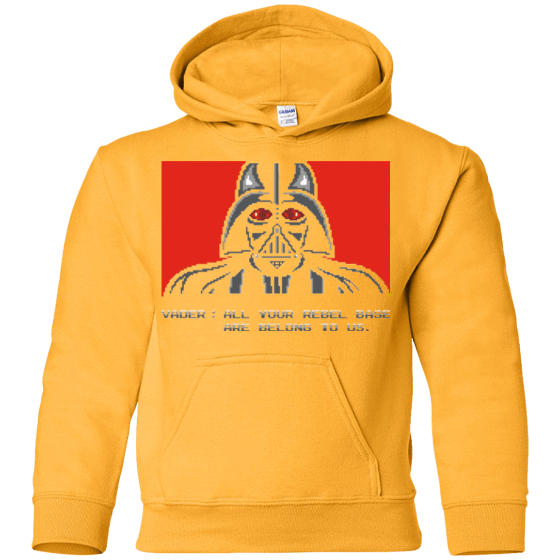 Sweatshirts Gold / YS All your rebel base are belongs to us Youth Hoodie