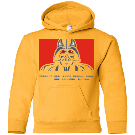 Sweatshirts Gold / YS All your rebel base are belongs to us Youth Hoodie