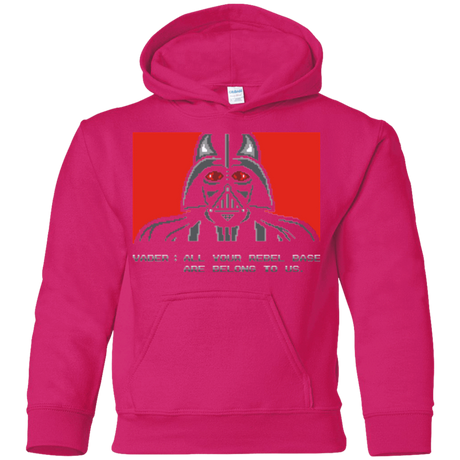 Sweatshirts Heliconia / YS All your rebel base are belongs to us Youth Hoodie
