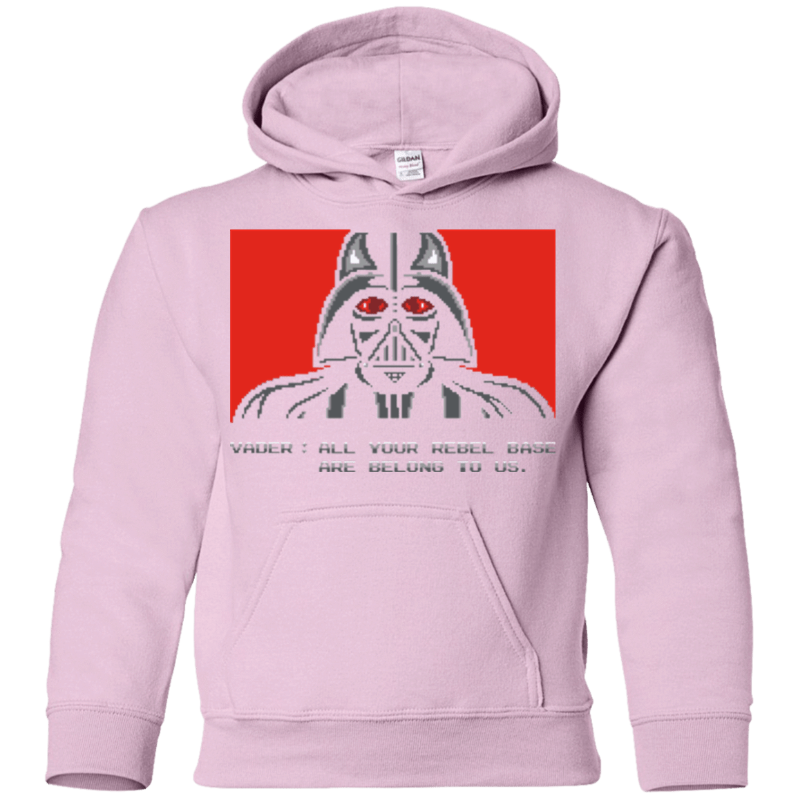 Sweatshirts Light Pink / YS All your rebel base are belongs to us Youth Hoodie