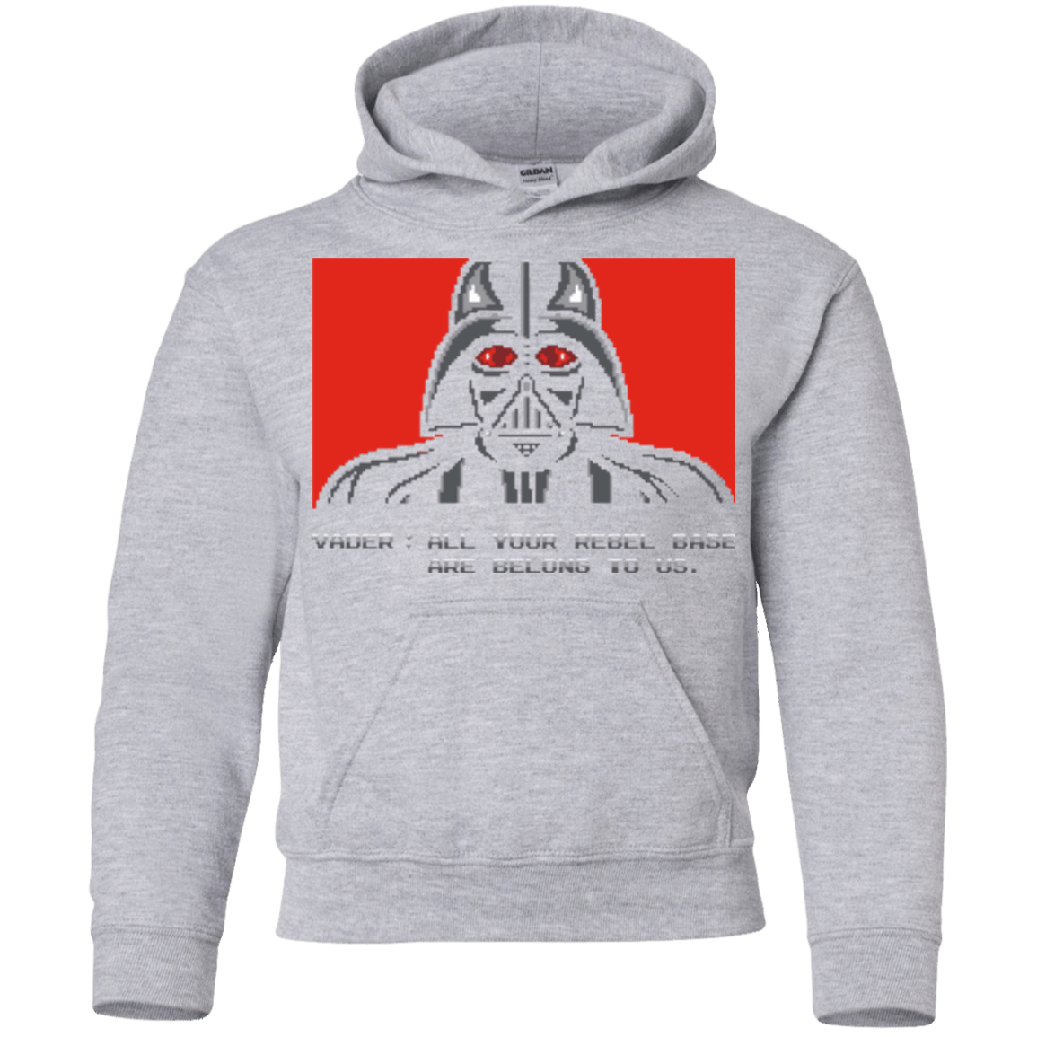 Sweatshirts Sport Grey / YS All your rebel base are belongs to us Youth Hoodie