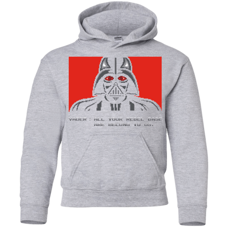 Sweatshirts Sport Grey / YS All your rebel base are belongs to us Youth Hoodie