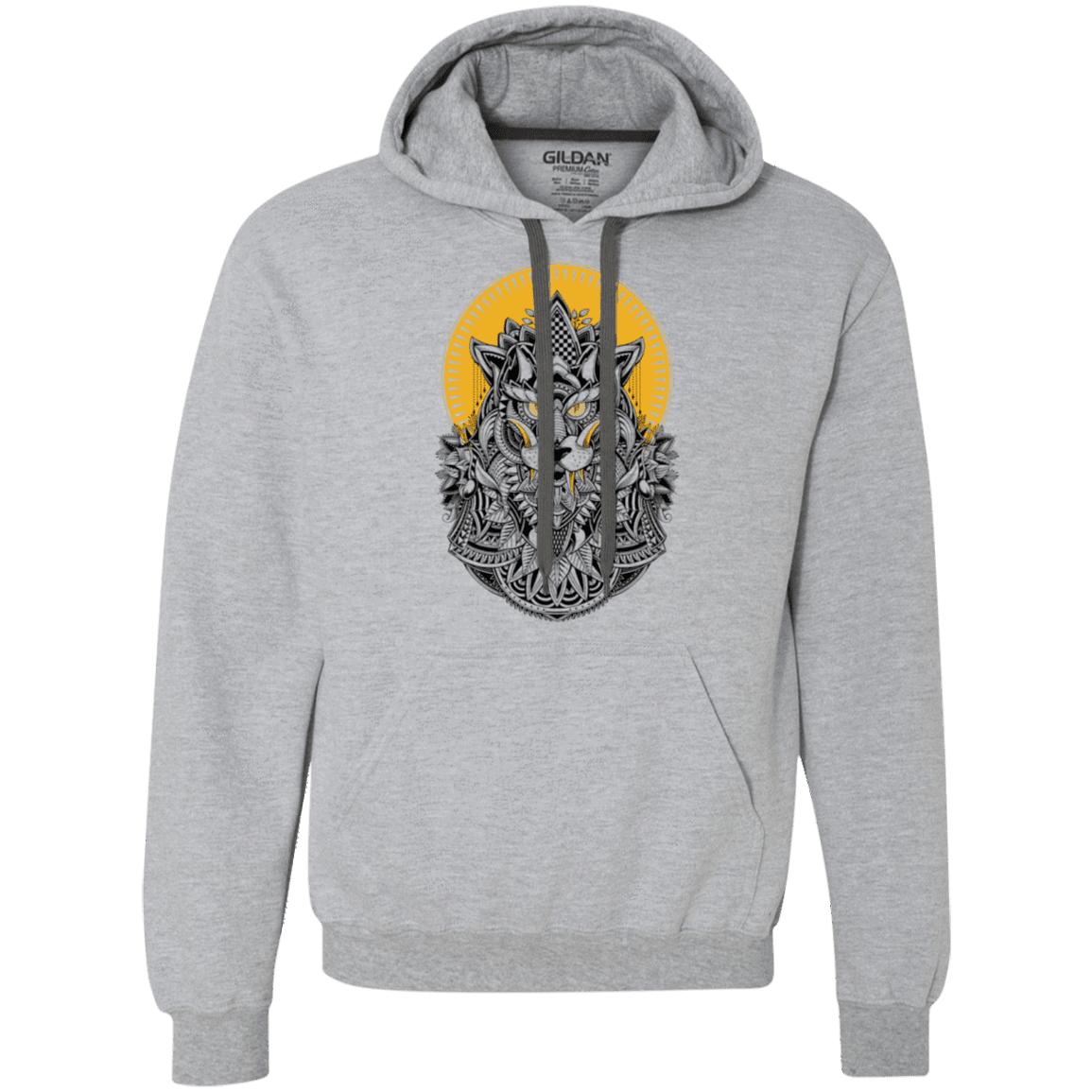 Sweatshirts Sport Grey / S Alpha Wolf Premium Fleece Hoodie