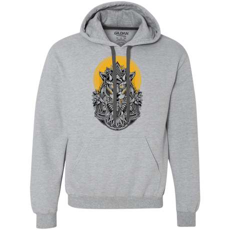 Sweatshirts Sport Grey / S Alpha Wolf Premium Fleece Hoodie