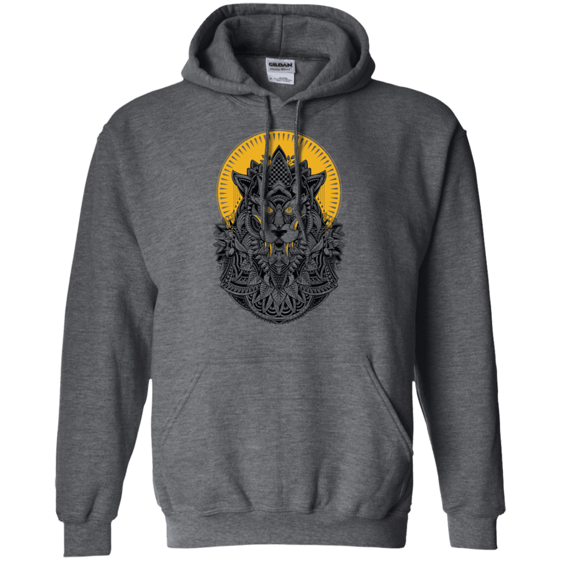 Sweatshirts Dark Heather / S Alpha Wolf Pullover Hoodie