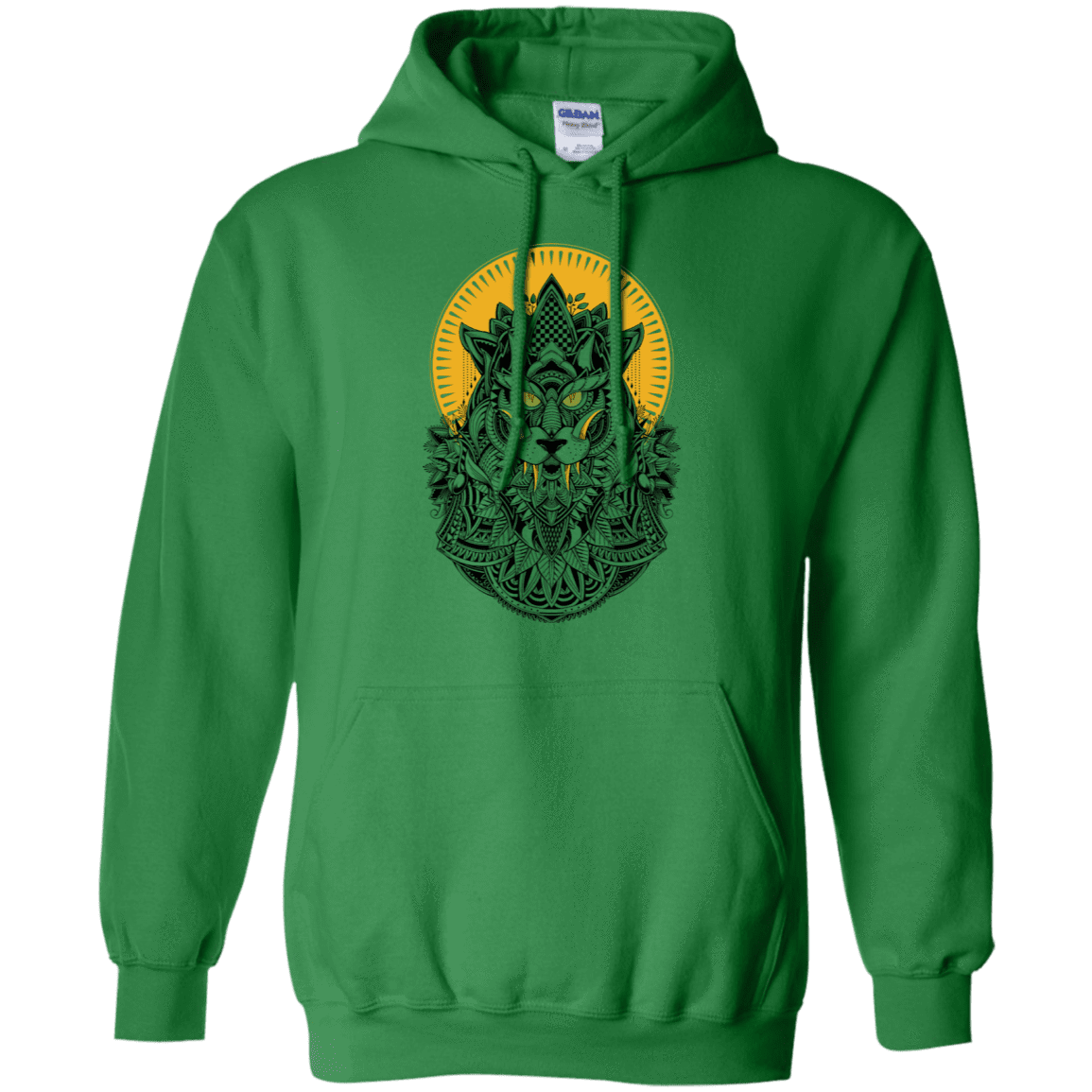 Sweatshirts Irish Green / S Alpha Wolf Pullover Hoodie