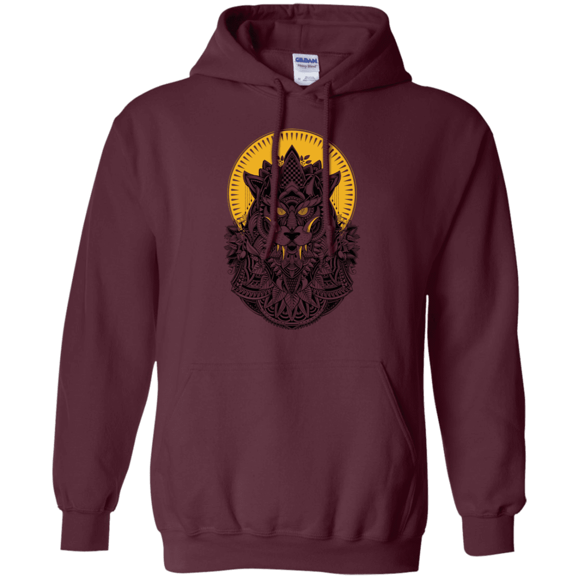 Sweatshirts Maroon / S Alpha Wolf Pullover Hoodie