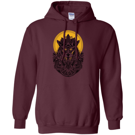 Sweatshirts Maroon / S Alpha Wolf Pullover Hoodie