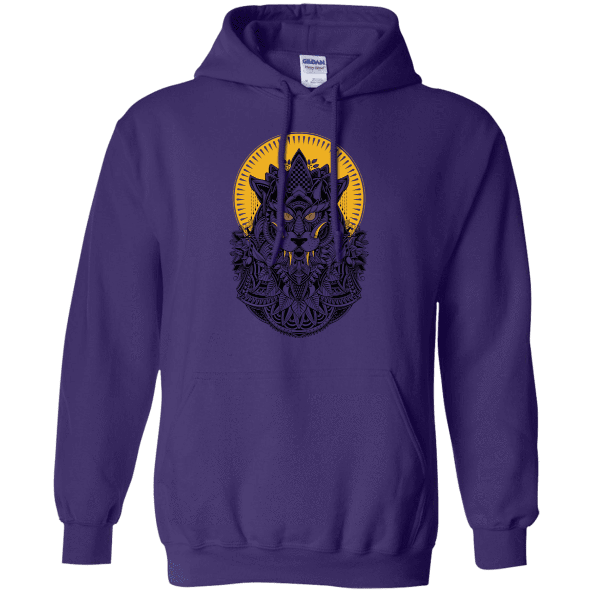 Sweatshirts Purple / S Alpha Wolf Pullover Hoodie