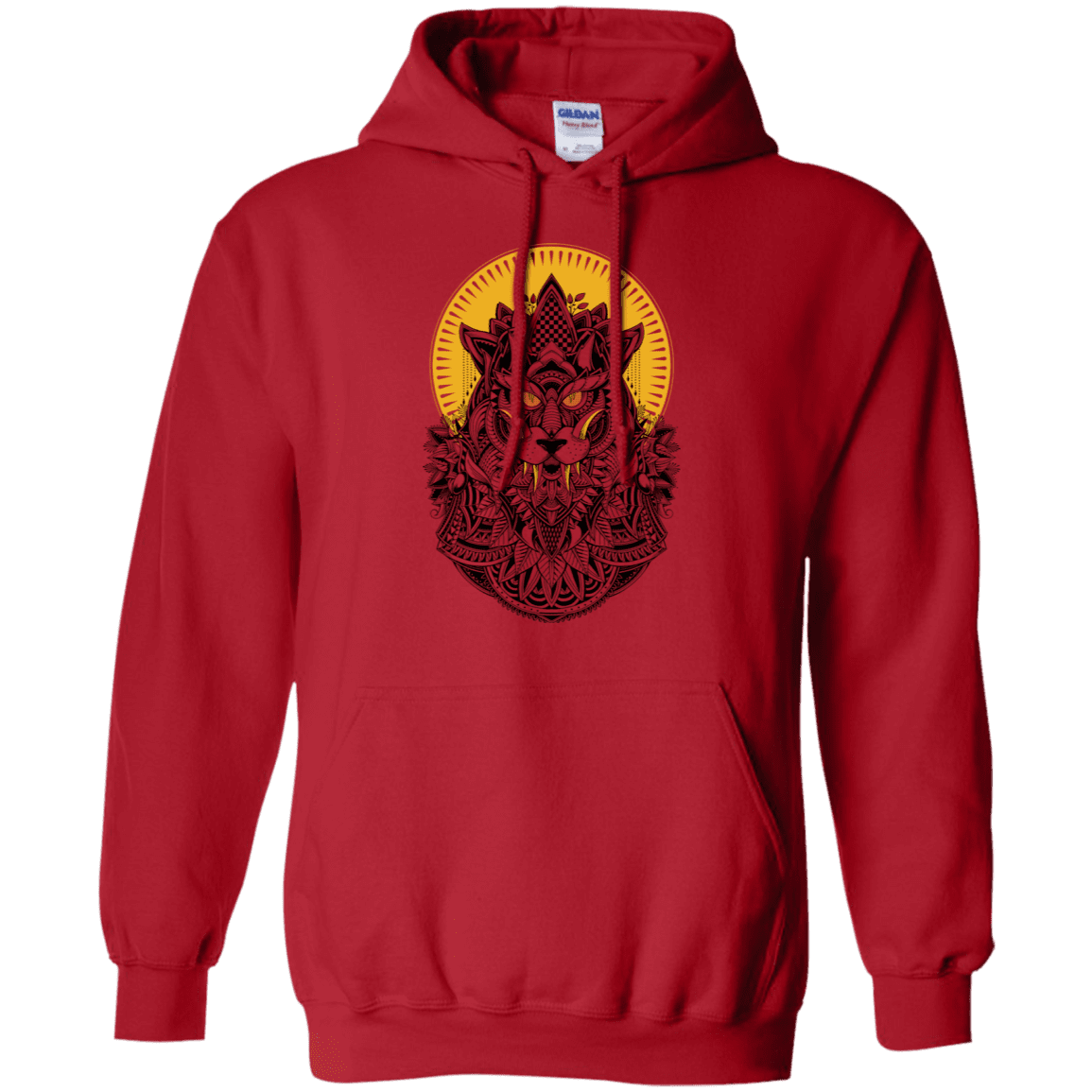 Sweatshirts Red / S Alpha Wolf Pullover Hoodie