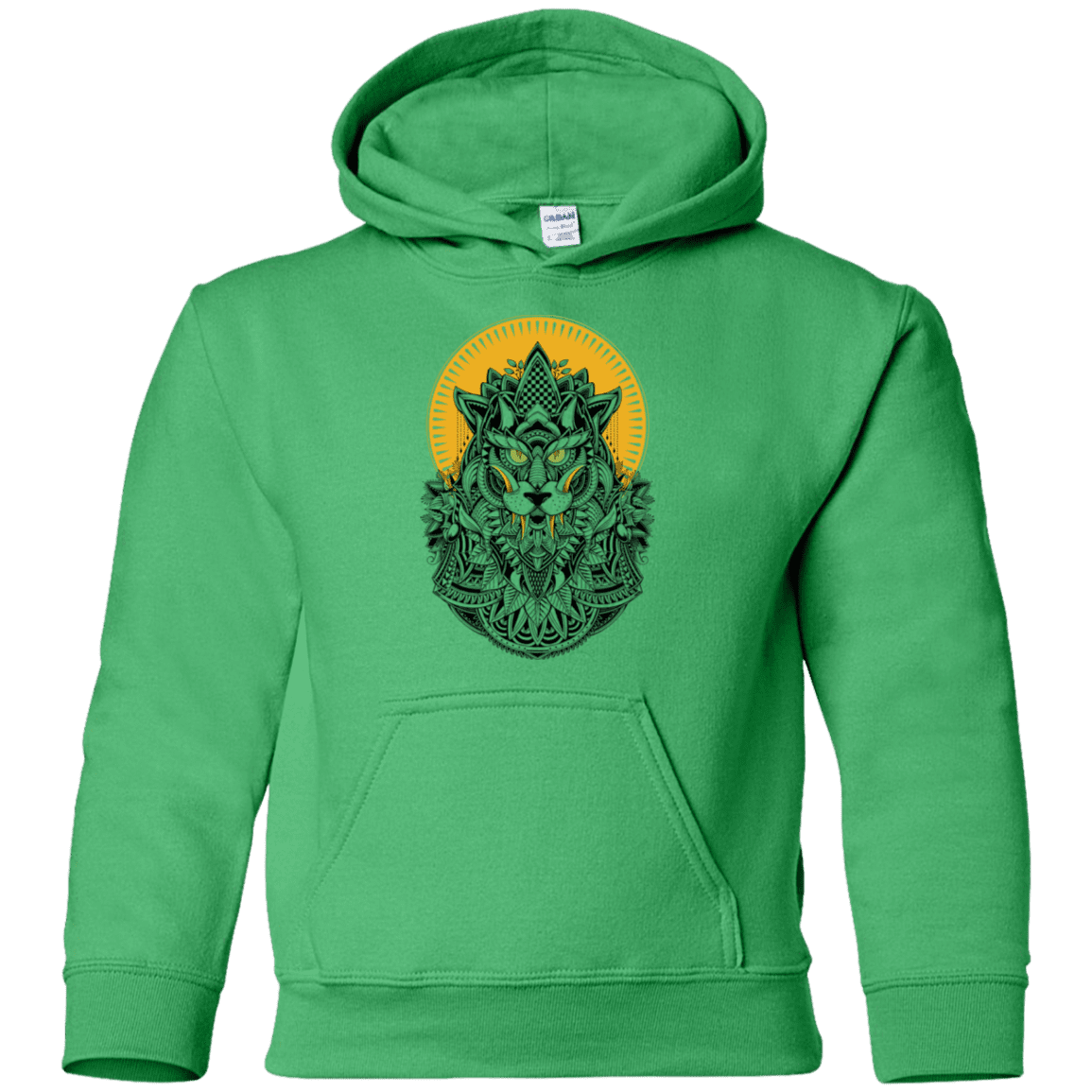 Sweatshirts Irish Green / YS Alpha Wolf Youth Hoodie