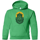 Sweatshirts Irish Green / YS Alpha Wolf Youth Hoodie