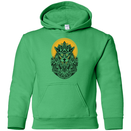 Sweatshirts Irish Green / YS Alpha Wolf Youth Hoodie