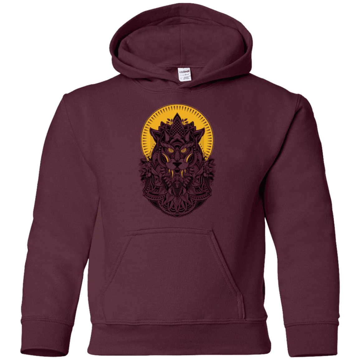 Sweatshirts Maroon / YS Alpha Wolf Youth Hoodie