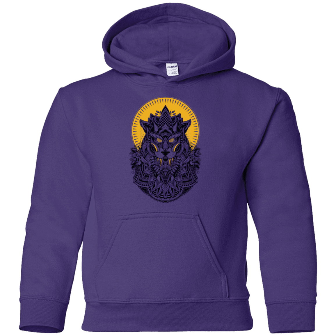 Sweatshirts Purple / YS Alpha Wolf Youth Hoodie