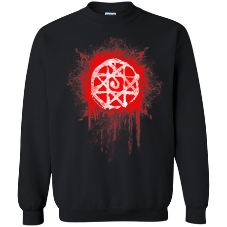 Sweatshirts Black / Small Alphonse Elric Blood Seal Crewneck Sweatshirt