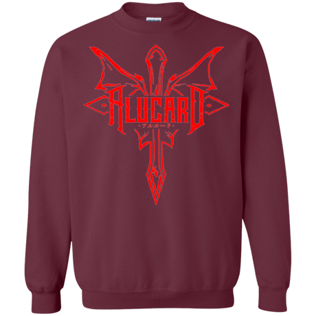 Sweatshirts Maroon / Small Alucard Crewneck Sweatshirt