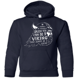 Sweatshirts Navy / YS Always Be a Viking Youth Hoodie