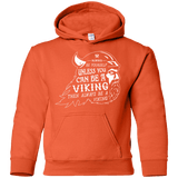 Sweatshirts Orange / YS Always Be a Viking Youth Hoodie
