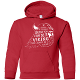 Sweatshirts Red / YS Always Be a Viking Youth Hoodie