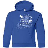 Sweatshirts Royal / YS Always Be a Viking Youth Hoodie