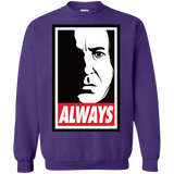 Sweatshirts Purple / Small ALWAYS Crewneck Sweatshirt