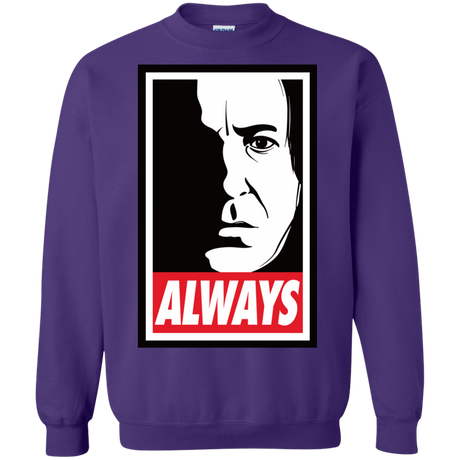 Sweatshirts Purple / Small ALWAYS Crewneck Sweatshirt