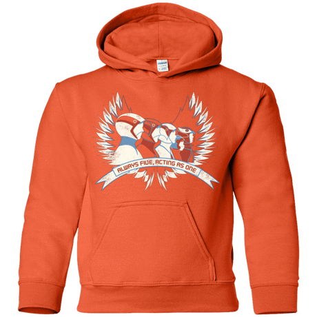 Sweatshirts Orange / YS Always Five Acting As One Youth Hoodie