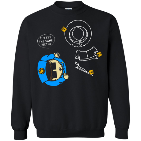 Sweatshirts Black / Small ALWAYS THE SAME VICTIM Crewneck Sweatshirt