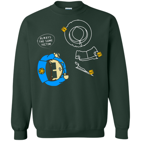 Sweatshirts Forest Green / Small ALWAYS THE SAME VICTIM Crewneck Sweatshirt