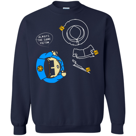 Sweatshirts Navy / Small ALWAYS THE SAME VICTIM Crewneck Sweatshirt