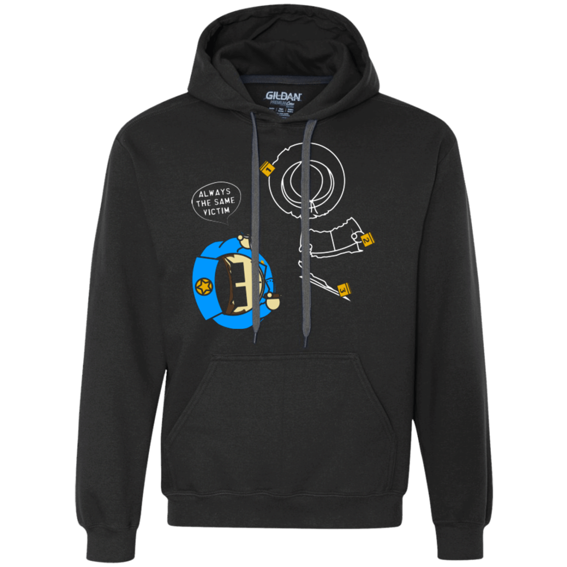 Sweatshirts Black / Small ALWAYS THE SAME VICTIM Premium Fleece Hoodie