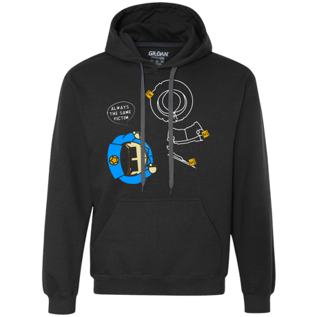 Sweatshirts Black / Small ALWAYS THE SAME VICTIM Premium Fleece Hoodie