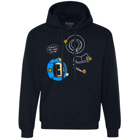 Sweatshirts Navy / Small ALWAYS THE SAME VICTIM Premium Fleece Hoodie