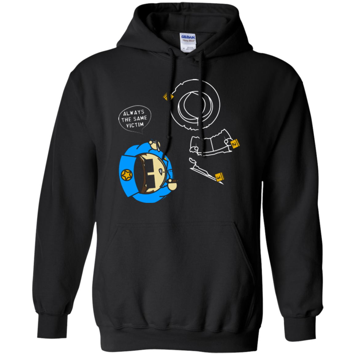 Sweatshirts Black / Small ALWAYS THE SAME VICTIM Pullover Hoodie