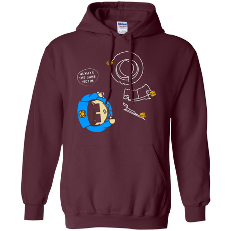Sweatshirts Maroon / Small ALWAYS THE SAME VICTIM Pullover Hoodie