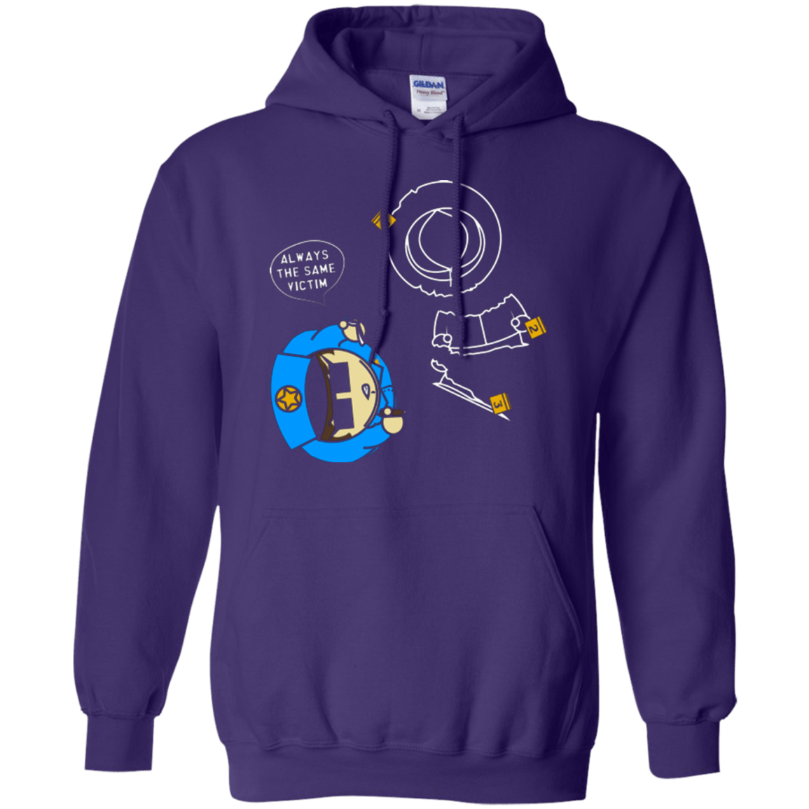 Sweatshirts Purple / Small ALWAYS THE SAME VICTIM Pullover Hoodie