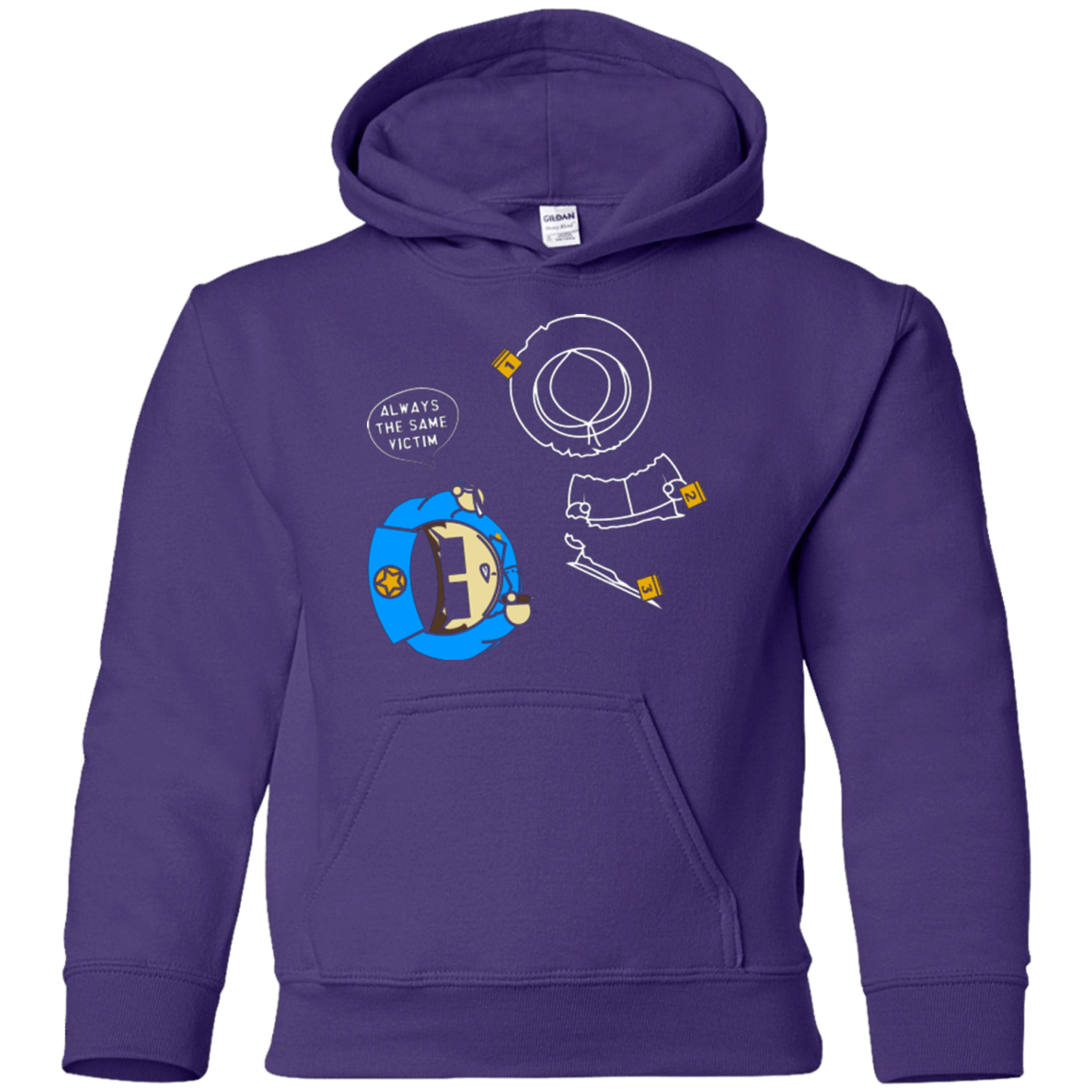 Sweatshirts Purple / YS ALWAYS THE SAME VICTIM Youth Hoodie