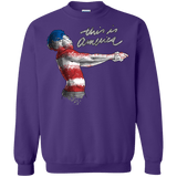 Sweatshirts Purple / S America Crewneck Sweatshirt