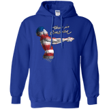 Sweatshirts Royal / S America Pullover Hoodie