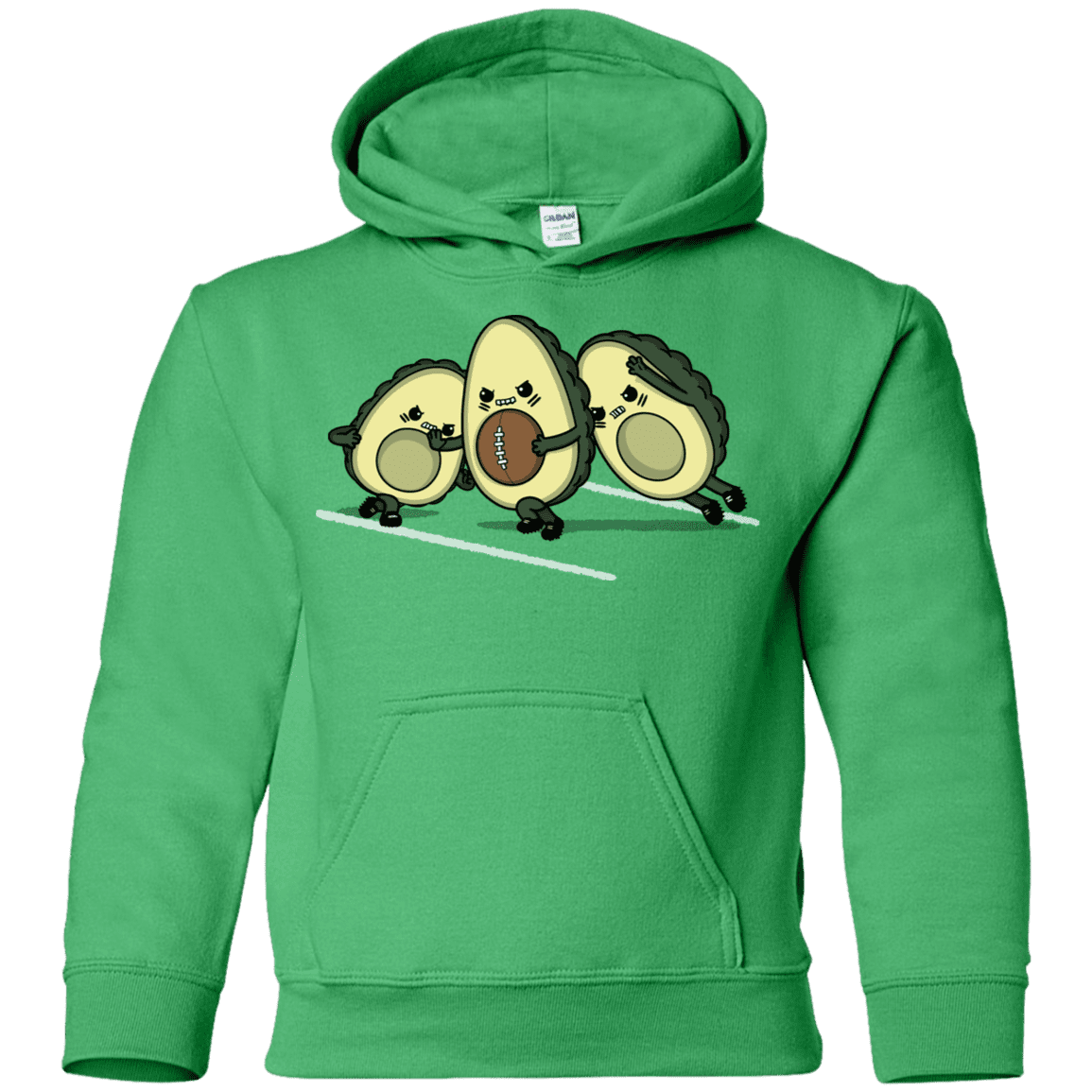 Sweatshirts Irish Green / YS American Footbone Youth Hoodie