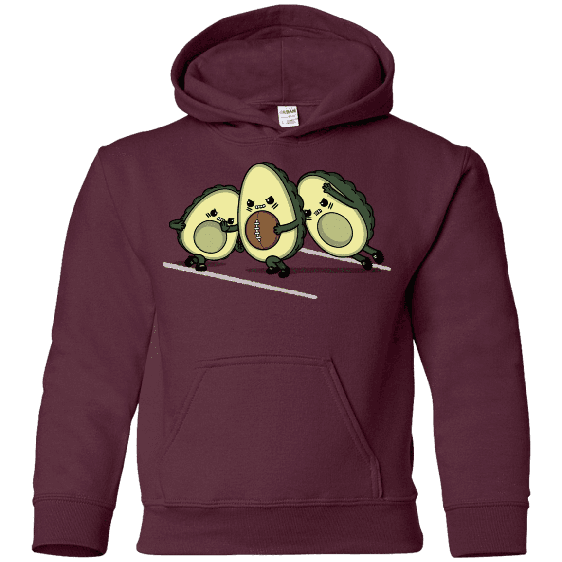 Sweatshirts Maroon / YS American Footbone Youth Hoodie