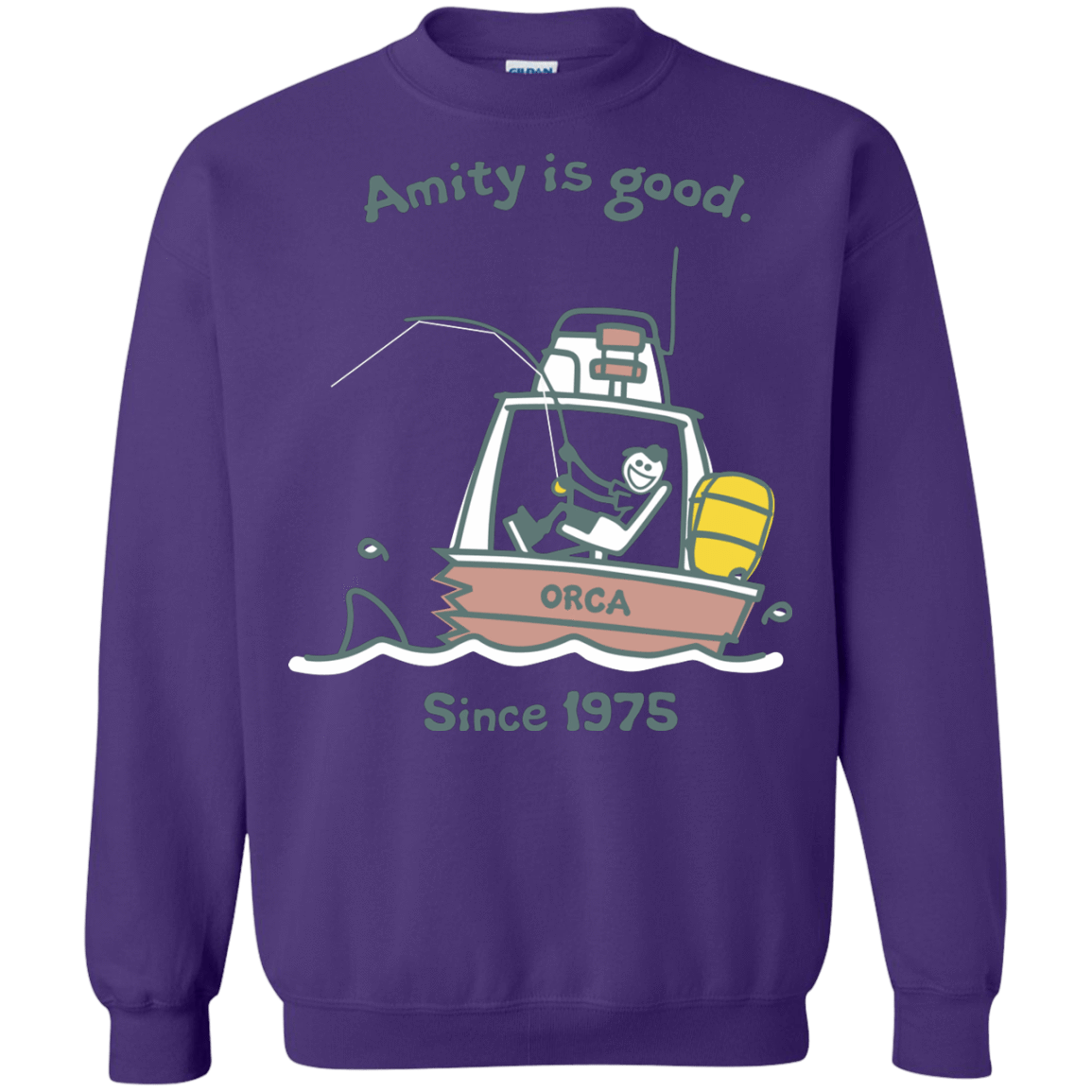 Sweatshirts Purple / Small Amity Is Good Crewneck Sweatshirt