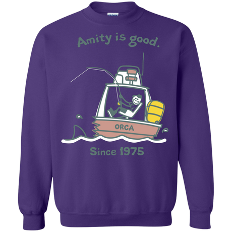Sweatshirts Purple / Small Amity Is Good Crewneck Sweatshirt