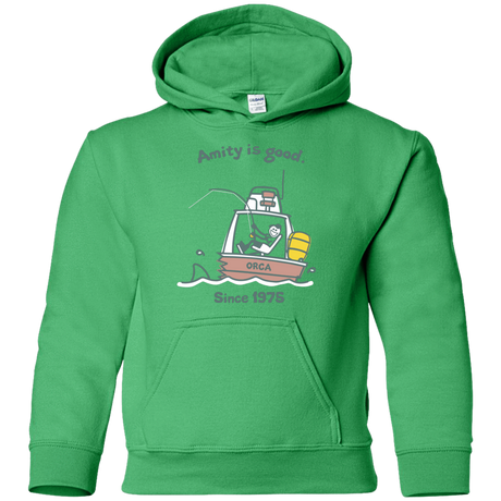 Sweatshirts Irish Green / YS Amity Is Good Youth Hoodie