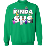 Sweatshirts Irish Green / S Among us Kinda Sus Crewneck Sweatshirt