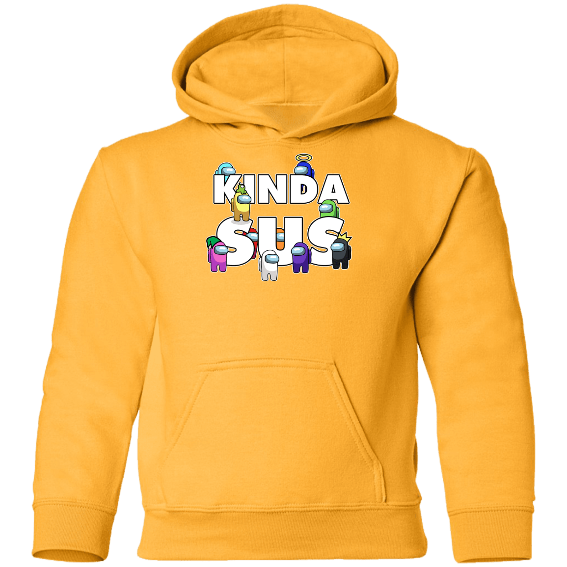 Sweatshirts Gold / YS Among us Kinda Sus Youth Hoodie